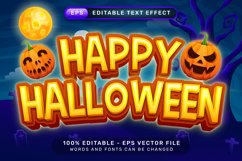 happy halloween text effect and editable text effect Product Image 1