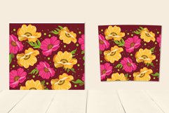 Tumbler Sublimation Design Drawn Flowers Poppies 8 PNG files Product Image 3