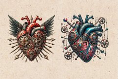 Steampunk Hearts. Valentines. PNG sublimation Product Image 2