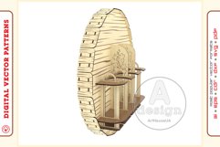 Wine Shelf v1 - laser cutting file - Glowforge ready SVG Product Image 7