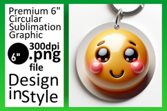Creative Round Design for Keychains , 3D Emoji Product Image 1