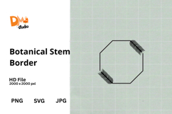 Botanical Stem Border Frame Product Image 1