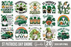 St Patricks Day Gnome Sublimation PNG Product Image 1