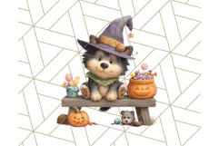 Halloween Neighborhood Clipart PNG for Trick or Treat Product Image 3