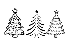 Christmas Tree Clipart PNG Bundle | Christmas Ornament Product Image 7
