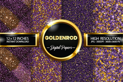 Goldenrod Digital Papers - 04 variations Product Image 1