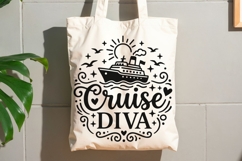 Cruise Diva Svg, Cruise Ship Svg, Girls Cruise Svg. Product Image 8