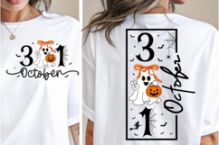 31 October PNG, Halloween PNG, Halloween Sign, Boo Ghost PNG Product Image 2