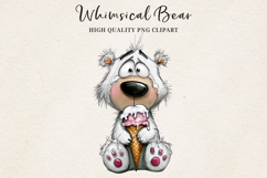 Whimsical Bear Clipart | Cute Hand-Drawn Bear Illustration Product Image 1