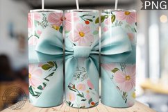 Spring Fling Bow Tumbler Wrap -High Quality 300 Dpi Product Image 1