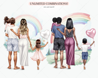 Family Moments Clipart Portrait Creator Product Image 5