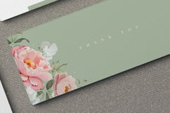 wedding card invitation set with beautiful peonies flower Product Image 7