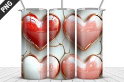 Valentines Love Skinny Tumbler PNG Wrap| Valentines Tumbler Product Image 4
