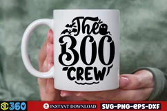 The boo crew SVG, Halloween SVG, Retro Halloween SVG Product Image 5