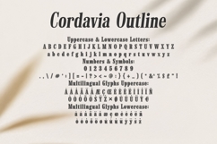 Cordavia Outline Font Playful Slab Serif with Heart Product Image 7