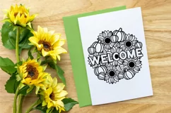 Fall Mandala SVG | Porch Sign SVG | Floral Mandala SVG Product Image 6