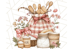 Cottagecore Kitchen Clipart, Vintage Country Floral Kitchen Product Image 3