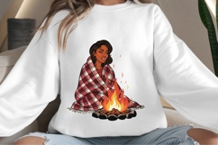 Autumn motivational woman png design for T-shirts Product Image 4