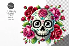 Halloween clipart, Skull clipart, Autumn clipart Product Image 1