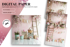 Easter Egg Blank Background Backdrop Wallpaper Wall Art_7 Product Image 1