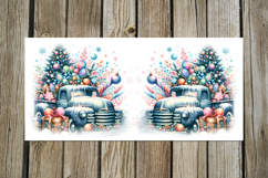 Christmas truck | 4 vintage Sublimation Mug design PLUS2 Product Image 3