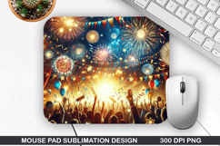 Mouse Pad Sublimation, 4th Of July Mouse Pad PNG Design Product Image 1