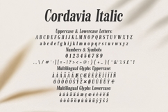 Cordavia Italic, Elegant Slab Serif Font with Soft Flow Product Image 6