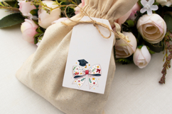 graduation cap bow, coquette bow clipart, diploma theme bow Product Image 6