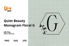 Quiet Beauty Monogram Floral Product Image 1