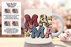 Stylish 11oz Mug Wrap Png Design , Mama Product Image 1