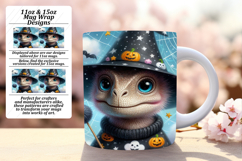 CUSTOMIZED PNG for 15oz Mug Wrap , Halloween Dino Product Image 1