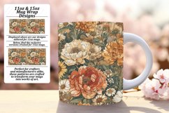Nostalgic Flower Pattern Mug Design Product Image 1