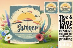 Retro Sunshine Patterns: Summer Mug Wrap Product Image 1