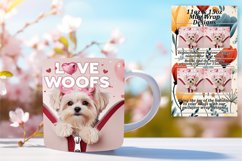 Unique 11oz Mug Wrap Png Template , Valentines Product Image 1
