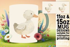 15x Boho Animals Mug Wrap Bundle PNG, Bunny PNG, 11oz 15oz Product Image 5