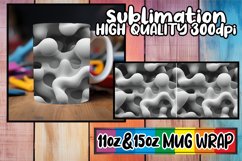 Colorful Inflated Patterns: Sublimation Mug Art Product Image 1