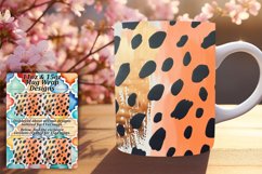 Sublimation Glitter Mug Wrap - Leopard Pattern Product Image 1