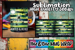 Joyful heart sublimation mug wrap, Halloween Product Image 1