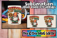Unique charm 11oz 15oz sublimation wrap, Juneteenth Product Image 1