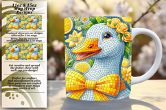 Lovely 15oz Mug Wrap Png Template , Goose Product Image 1