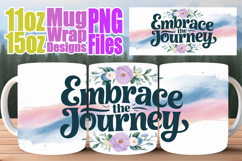 Happy moments sublimation mug wrap, Quote Product Image 1