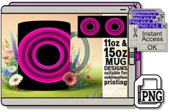 Glowing Impressions: 15oz Neon Mug Wraps 11oz Product Image 1