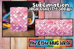 Aquatic Scale Pattern Mug Sublimation Product Image 1