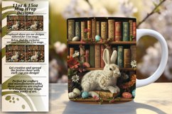 Vibrant Spring Bunny Mug Wrap Sublimation 11oz 15oz, Spring Product Image 1