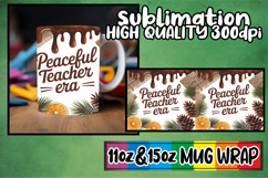 Cheerful smiles 11oz 15oz sublimation wrap, Teacher Product Image 1