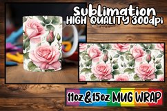 Pastel Garden Magic: Mug Wrap Sublimation Art Product Image 1