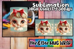 Winter 3D Christmas Mug Wrap 11oz 15oz Design Product Image 1