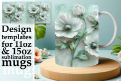Floral Radiance: Sublimation 11oz/15oz Mug Product Image 1