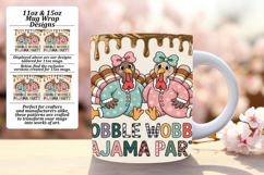 Glamorous 15oz Mug Wrap Png Artwork , Holiday Product Image 1