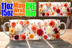 Floral Finesse Mug Wrap - Sublimation Whimsy Product Image 1